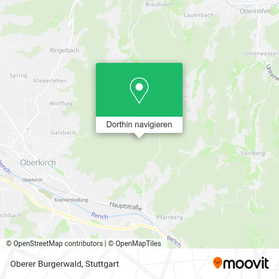 Oberer Burgerwald Karte