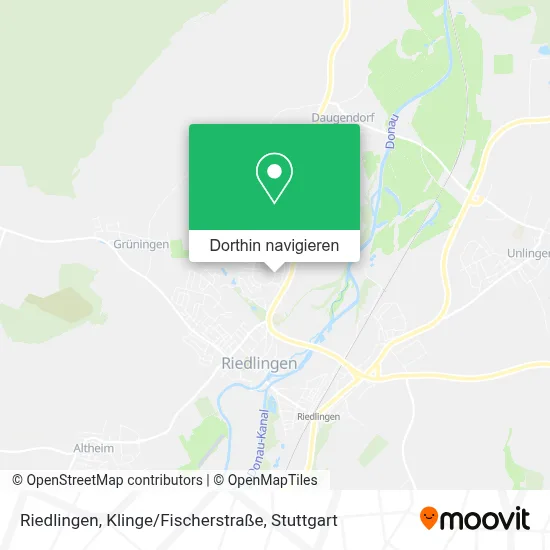 Riedlingen, Klinge / Fischerstraße Karte