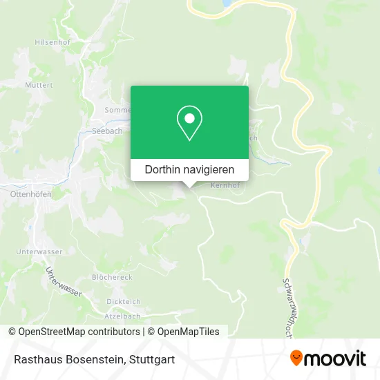 Rasthaus Bosenstein Karte