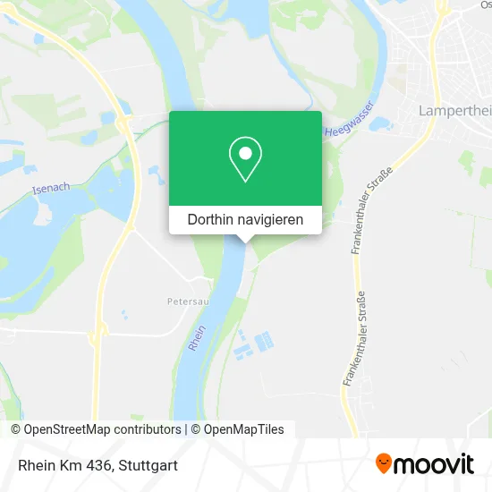 Rhein Km 436 Karte
