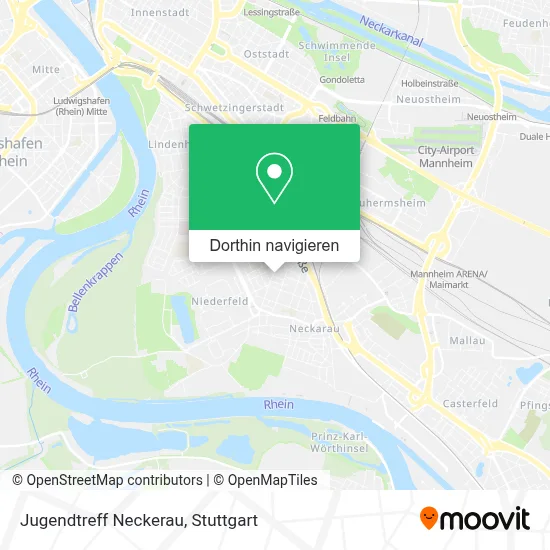 Jugendtreff Neckerau Karte