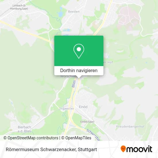 Römermuseum Schwarzenacker Karte