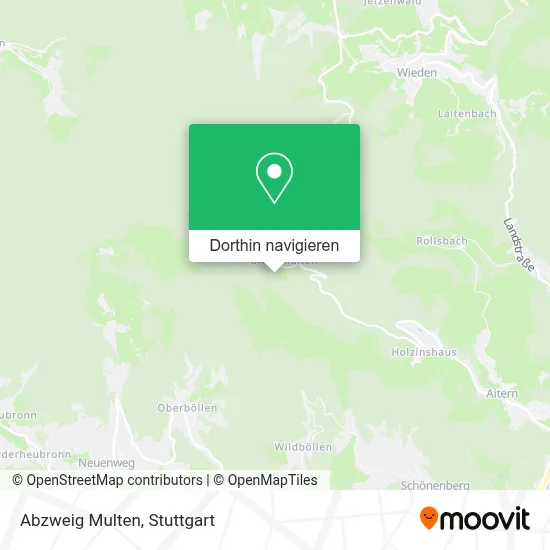 Abzweig Multen Karte