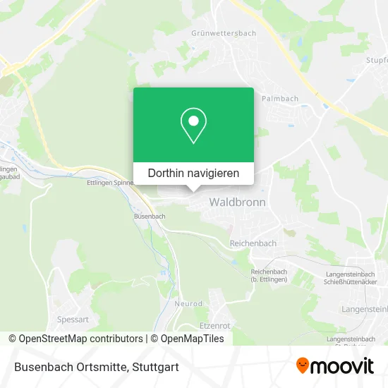 Busenbach Ortsmitte Karte
