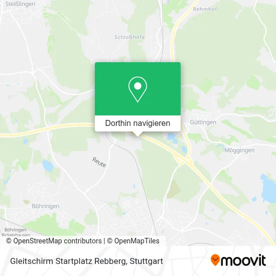 Gleitschirm Startplatz Rebberg Karte