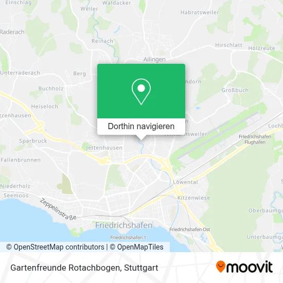 Gartenfreunde Rotachbogen Karte