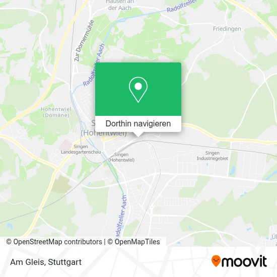 Am Gleis Karte