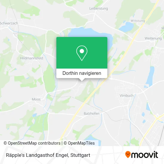 Räpple's Landgasthof Engel Karte