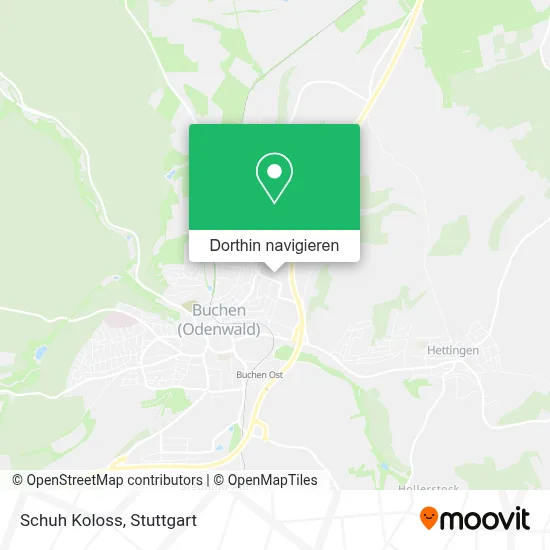 Schuh Koloss Karte
