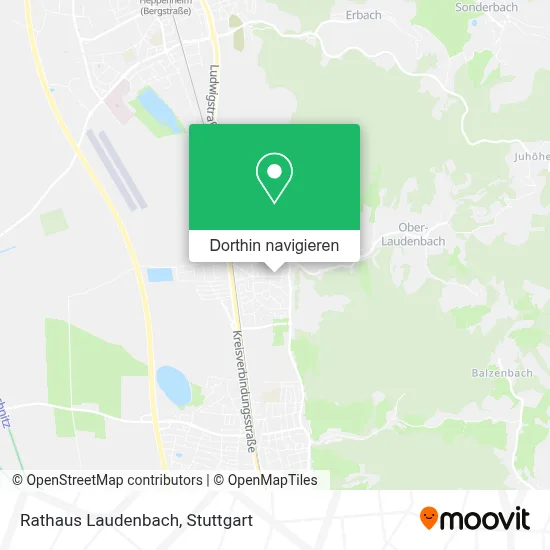 Rathaus Laudenbach Karte