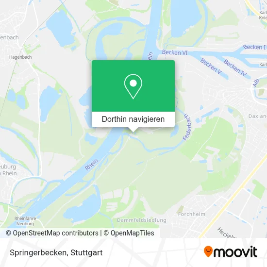 Springerbecken Karte