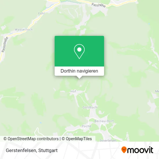 Gerstenfelsen Karte