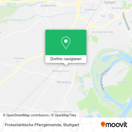 Protestantische Pfarrgemeinde Karte
