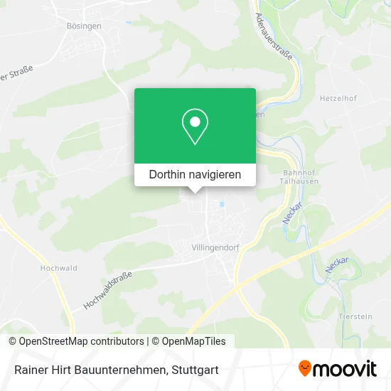 Rainer Hirt Bauunternehmen Karte