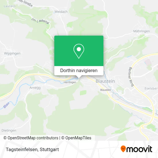 Tagsteinfelsen Karte