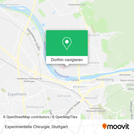 Experimentelle Chirurgie Karte