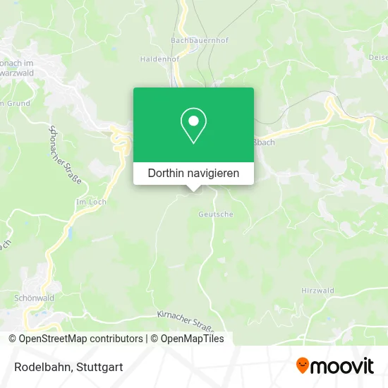 Rodelbahn Karte