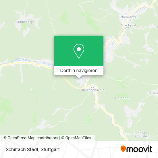 Schiltach Stadt Karte