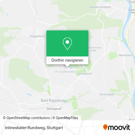 Inlineskater-Rundweg Karte