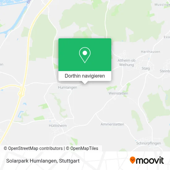 Solarpark Humlangen Karte