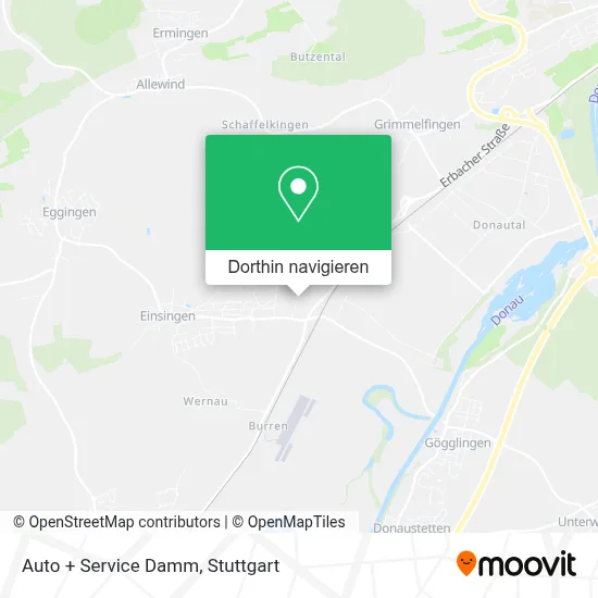 Auto + Service Damm Karte
