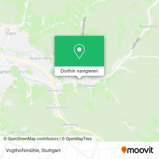 Vogthofsmühle Karte
