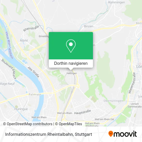 Informationszentrum Rheintalbahn Karte