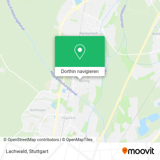 Lachwald Karte