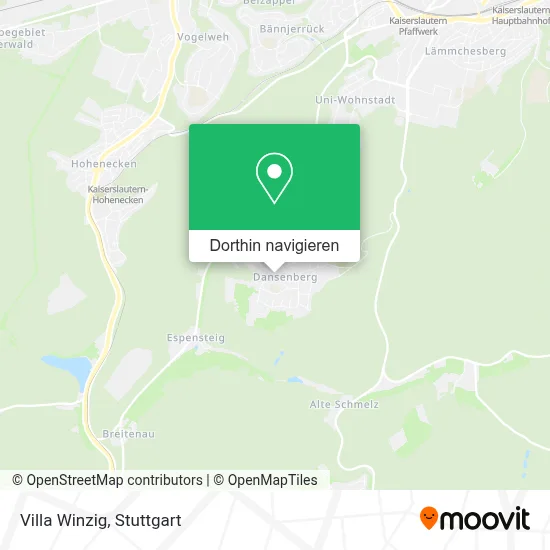 Villa Winzig Karte