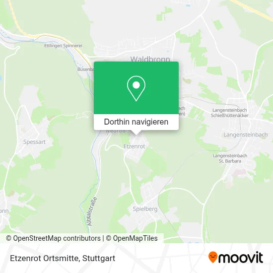 Etzenrot Ortsmitte Karte