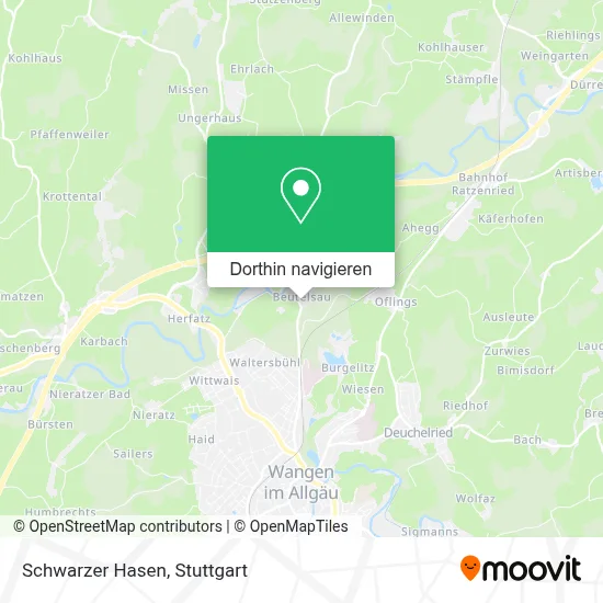 Schwarzer Hasen Karte