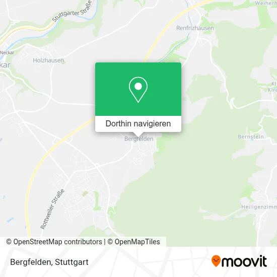 Bergfelden Karte
