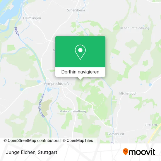 Junge Eichen Karte