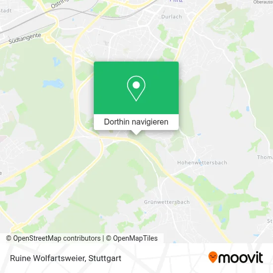 Ruine Wolfartsweier Karte