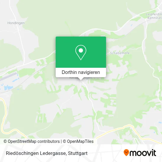Riedöschingen Ledergasse Karte