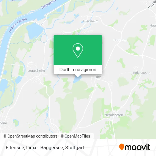 Erlensee, Linxer Baggersee Karte