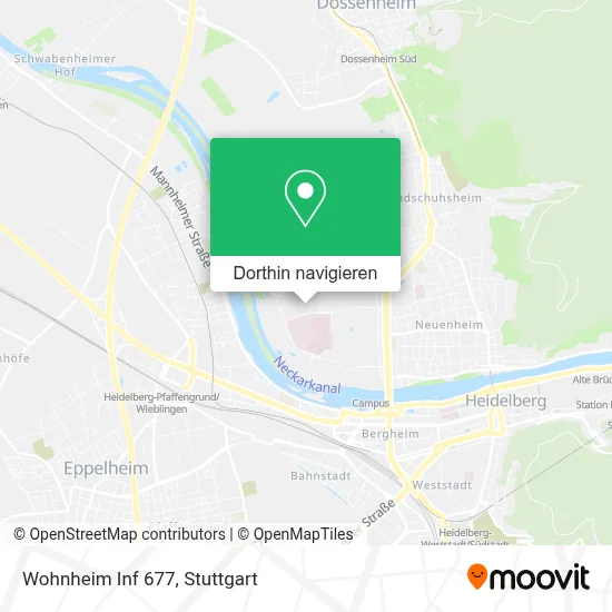 Wohnheim Inf 677 Karte