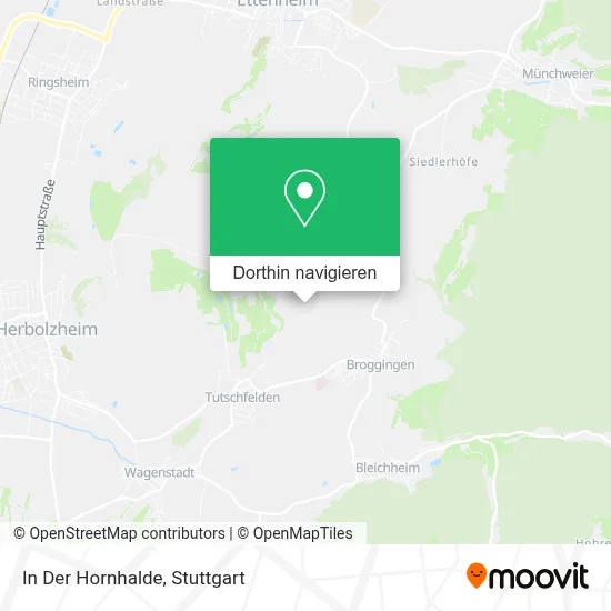 In Der Hornhalde Karte