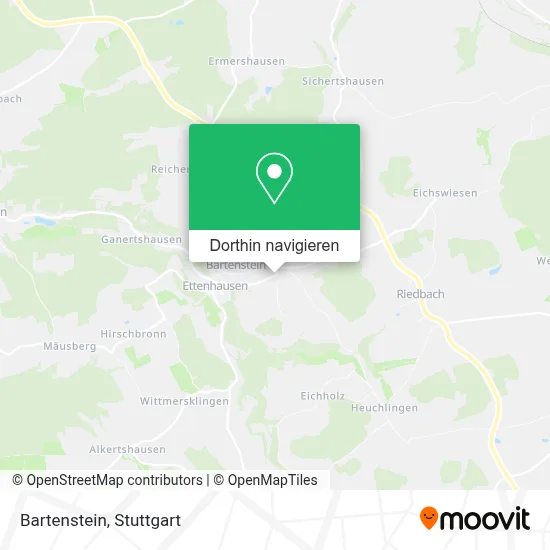 Bartenstein Karte