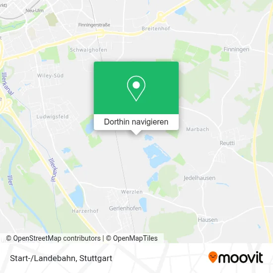 Start-/Landebahn Karte