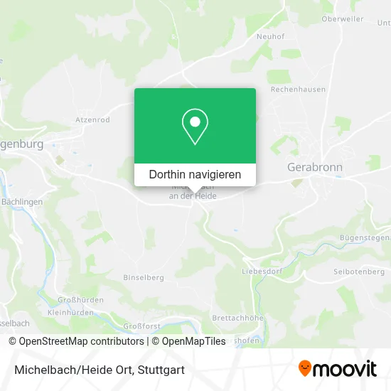 Michelbach/Heide Ort Karte