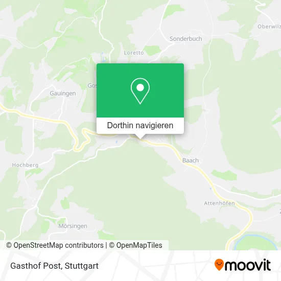 Gasthof Post Karte