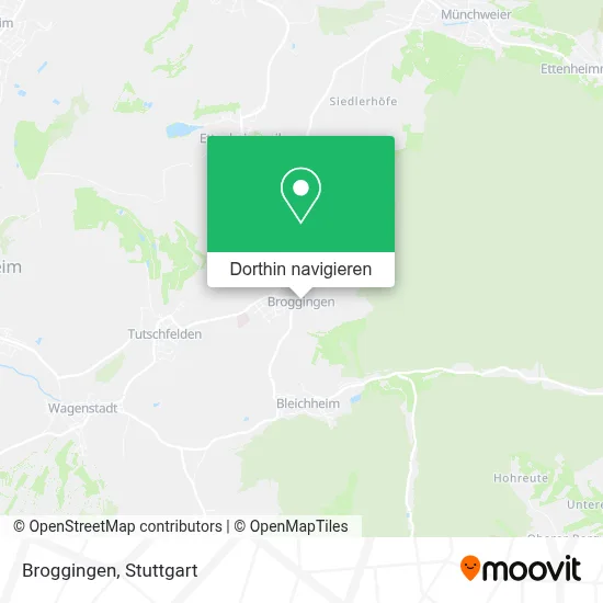 Broggingen Karte