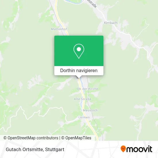 Gutach Ortsmitte Karte