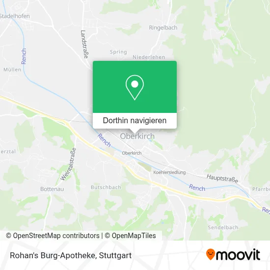 Rohan's Burg-Apotheke Karte