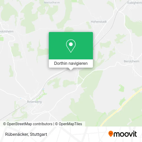 Rübenäcker Karte