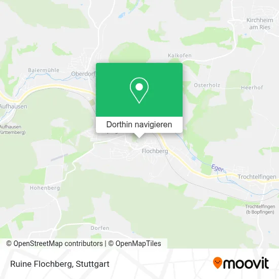 Ruine Flochberg Karte