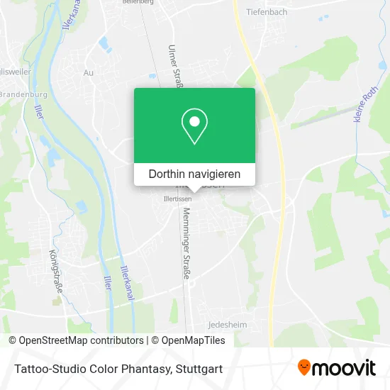 Tattoo-Studio Color Phantasy Karte