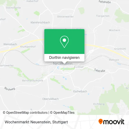 Wochenmarkt Neuenstein Karte