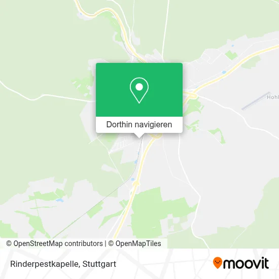 Rinderpestkapelle Karte